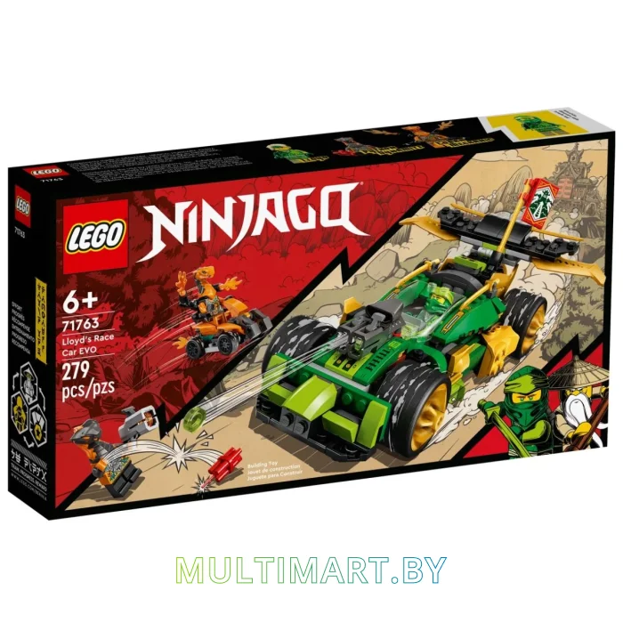 Конструктор LEGO Ninjago 71763 Гоночный автомобиль ЭВО Ллойда